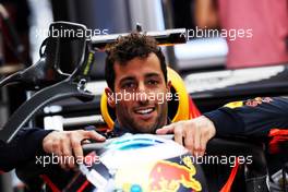 Daniel Ricciardo (AUS) Red Bull Racing RB14 on the grid. 26.08.2018. Formula 1 World Championship, Rd 13, Belgian Grand Prix, Spa Francorchamps, Belgium, Race Day.