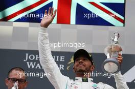2nd place Lewis Hamilton (GBR) Mercedes AMG F1 W09. 26.08.2018. Formula 1 World Championship, Rd 13, Belgian Grand Prix, Spa Francorchamps, Belgium, Race Day.