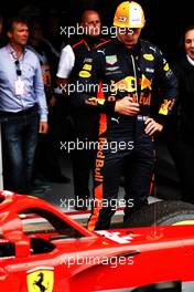 Max Verstappen (NLD) Red Bull Racing in parc ferme. 26.08.2018. Formula 1 World Championship, Rd 13, Belgian Grand Prix, Spa Francorchamps, Belgium, Race Day.