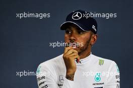 Lewis Hamilton (GBR) Mercedes AMG F1 in the FIA Press Conference. 26.08.2018. Formula 1 World Championship, Rd 13, Belgian Grand Prix, Spa Francorchamps, Belgium, Race Day.
