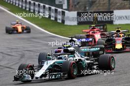 Valtteri Bottas (FIN) Mercedes AMG F1 W09. 26.08.2018. Formula 1 World Championship, Rd 13, Belgian Grand Prix, Spa Francorchamps, Belgium, Race Day.