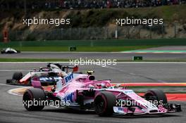 Esteban Ocon (FRA) Racing Point Force India F1 VJM11. 26.08.2018. Formula 1 World Championship, Rd 13, Belgian Grand Prix, Spa Francorchamps, Belgium, Race Day.