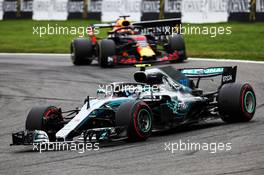 Valtteri Bottas (FIN) Mercedes AMG F1 W09. 26.08.2018. Formula 1 World Championship, Rd 13, Belgian Grand Prix, Spa Francorchamps, Belgium, Race Day.