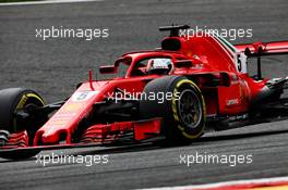 Sebastian Vettel (GER) Ferrari SF71H. 26.08.2018. Formula 1 World Championship, Rd 13, Belgian Grand Prix, Spa Francorchamps, Belgium, Race Day.