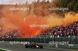 Max Verstappen (NLD) Red Bull Racing RB14. 26.08.2018. Formula 1 World Championship, Rd 13, Belgian Grand Prix, Spa Francorchamps, Belgium, Race Day.