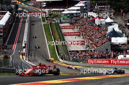 Sebastian Vettel (GER) Ferrari SF71H. 26.08.2018. Formula 1 World Championship, Rd 13, Belgian Grand Prix, Spa Francorchamps, Belgium, Race Day.
