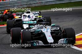 Valtteri Bottas (FIN) Mercedes AMG F1 W09. 26.08.2018. Formula 1 World Championship, Rd 13, Belgian Grand Prix, Spa Francorchamps, Belgium, Race Day.