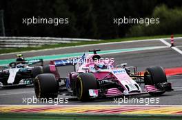 Sergio Perez (MEX) Racing Point Force India F1 VJM11. 26.08.2018. Formula 1 World Championship, Rd 13, Belgian Grand Prix, Spa Francorchamps, Belgium, Race Day.