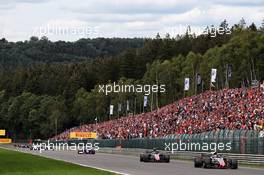 Romain Grosjean (FRA) Haas F1 Team VF-18. 26.08.2018. Formula 1 World Championship, Rd 13, Belgian Grand Prix, Spa Francorchamps, Belgium, Race Day.