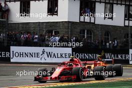 Kimi Raikkonen (FIN) Ferrari SF71H. 26.08.2018. Formula 1 World Championship, Rd 13, Belgian Grand Prix, Spa Francorchamps, Belgium, Race Day.