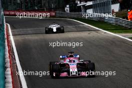 Sergio Perez (MEX) Racing Point Force India F1 VJM11. 25.08.2018. Formula 1 World Championship, Rd 13, Belgian Grand Prix, Spa Francorchamps, Belgium, Qualifying Day.