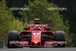 Kimi Raikkonen (FIN) Scuderia Ferrari  25.08.2018. Formula 1 World Championship, Rd 13, Belgian Grand Prix, Spa Francorchamps, Belgium, Qualifying Day.
