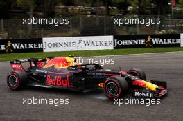 Max Verstappen (NLD) Red Bull Racing RB14 locks up under braking. 25.08.2018. Formula 1 World Championship, Rd 13, Belgian Grand Prix, Spa Francorchamps, Belgium, Qualifying Day.
