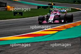 Sergio Perez (MEX) Racing Point Force India F1 VJM11. 25.08.2018. Formula 1 World Championship, Rd 13, Belgian Grand Prix, Spa Francorchamps, Belgium, Qualifying Day.