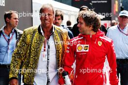 (L to R): Kai Ebel (GER) RTL TV Presenter with Antti Kontsas (FIN) Personal Trainer of Sebastian Vettel (GER) Ferrari. 25.08.2018. Formula 1 World Championship, Rd 13, Belgian Grand Prix, Spa Francorchamps, Belgium, Qualifying Day.