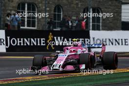 Esteban Ocon (FRA) Racing Point Force India F1 VJM11. 25.08.2018. Formula 1 World Championship, Rd 13, Belgian Grand Prix, Spa Francorchamps, Belgium, Qualifying Day.