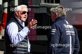 (L to R): Lawrence Stroll (CDN) Racing Point Force India F1 Team Investor with Otmar Szafnauer (USA) Racing Point Force India F1 Team Principal and CEO. 26.08.2018. Formula 1 World Championship, Rd 13, Belgian Grand Prix, Spa Francorchamps, Belgium, Race Day.