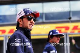 Sergio Perez (MEX) Racing Point Force India F1 Team on the drivers parade. 26.08.2018. Formula 1 World Championship, Rd 13, Belgian Grand Prix, Spa Francorchamps, Belgium, Race Day.