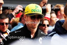 Nico Hulkenberg (GER) Renault Sport F1 Team on the drivers parade. 26.08.2018. Formula 1 World Championship, Rd 13, Belgian Grand Prix, Spa Francorchamps, Belgium, Race Day.