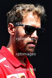 Sebastian Vettel (GER) Ferrari. 23.08.2018. Formula 1 World Championship, Rd 13, Belgian Grand Prix, Spa Francorchamps, Belgium, Preparation Day.