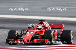 Sebastian Vettel (GER) Ferrari SF71H. 06.04.2018. Formula 1 World Championship, Rd 2, Bahrain Grand Prix, Sakhir, Bahrain, Practice Day