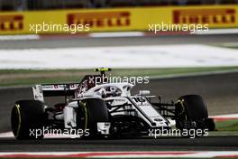 Charles Leclerc (MON) Sauber F1 Team C37. 06.04.2018. Formula 1 World Championship, Rd 2, Bahrain Grand Prix, Sakhir, Bahrain, Practice Day