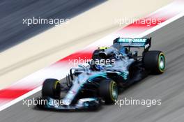 Valtteri Bottas (FIN) Mercedes AMG F1 W09. 06.04.2018. Formula 1 World Championship, Rd 2, Bahrain Grand Prix, Sakhir, Bahrain, Practice Day