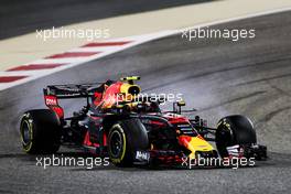 Max Verstappen (NLD) Red Bull Racing RB14 locks up under braking. 06.04.2018. Formula 1 World Championship, Rd 2, Bahrain Grand Prix, Sakhir, Bahrain, Practice Day