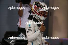 3rd place Lewis Hamilton (GBR) Mercedes AMG F1 W09. 08.04.2018. Formula 1 World Championship, Rd 2, Bahrain Grand Prix, Sakhir, Bahrain, Race Day.