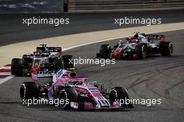 Esteban Ocon (FRA) Sahara Force India F1 VJM11. 08.04.2018. Formula 1 World Championship, Rd 2, Bahrain Grand Prix, Sakhir, Bahrain, Race Day.