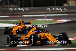 Fernando Alonso (ESP) McLaren MCL33. 08.04.2018. Formula 1 World Championship, Rd 2, Bahrain Grand Prix, Sakhir, Bahrain, Race Day.