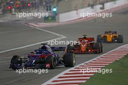 Brendon Hartley (NZ) Scuderia Toro Rosso  08.04.2018. Formula 1 World Championship, Rd 2, Bahrain Grand Prix, Sakhir, Bahrain, Race Day.