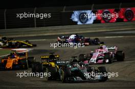 Lewis Hamilton (GBR) Mercedes AMG F1 W09. 08.04.2018. Formula 1 World Championship, Rd 2, Bahrain Grand Prix, Sakhir, Bahrain, Race Day.