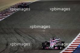 Sergio Perez (MEX) Sahara Force India F1 VJM11. 08.04.2018. Formula 1 World Championship, Rd 2, Bahrain Grand Prix, Sakhir, Bahrain, Race Day.