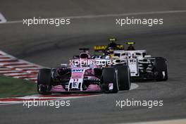 Sergio Perez (MEX) Sahara Force India F1   08.04.2018. Formula 1 World Championship, Rd 2, Bahrain Grand Prix, Sakhir, Bahrain, Race Day.