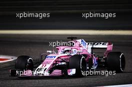 Sergio Perez (MEX) Sahara Force India F1 VJM11. 08.04.2018. Formula 1 World Championship, Rd 2, Bahrain Grand Prix, Sakhir, Bahrain, Race Day.