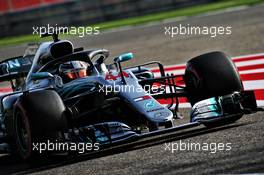 Lewis Hamilton (GBR) Mercedes AMG F1 W09. 07.04.2018. Formula 1 World Championship, Rd 2, Bahrain Grand Prix, Sakhir, Bahrain, Qualifying Day.