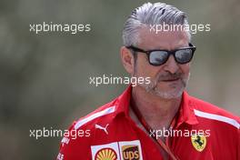 Maurizio Arrivabene (ITA) Scuderia Ferrari Team Principal  07.04.2018. Formula 1 World Championship, Rd 2, Bahrain Grand Prix, Sakhir, Bahrain, Qualifying Day.