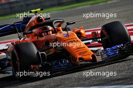 Stoffel Vandoorne (BEL) McLaren MCL33. 07.04.2018. Formula 1 World Championship, Rd 2, Bahrain Grand Prix, Sakhir, Bahrain, Qualifying Day.