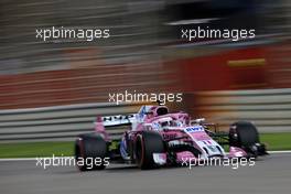 Sergio Perez (MEX) Sahara Force India F1   07.04.2018. Formula 1 World Championship, Rd 2, Bahrain Grand Prix, Sakhir, Bahrain, Qualifying Day.