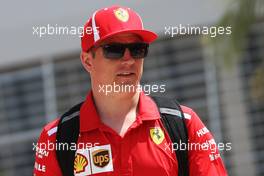 Kimi Raikkonen (FIN) Ferrari. 07.04.2018. Formula 1 World Championship, Rd 2, Bahrain Grand Prix, Sakhir, Bahrain, Qualifying Day.