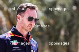 Christian Horner (GBR) Red Bull Racing Team Principal. 07.04.2018. Formula 1 World Championship, Rd 2, Bahrain Grand Prix, Sakhir, Bahrain, Qualifying Day.