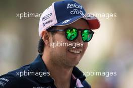 Sergio Perez (MEX) Sahara Force India F1. 05.04.2018. Formula 1 World Championship, Rd 2, Bahrain Grand Prix, Sakhir, Bahrain, Preparation Day.