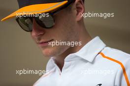 Stoffel Vandoorne (BEL) McLaren. 05.04.2018. Formula 1 World Championship, Rd 2, Bahrain Grand Prix, Sakhir, Bahrain, Preparation Day.