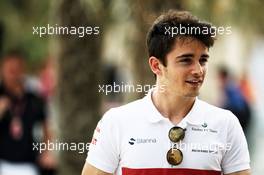 Charles Leclerc (MON) Sauber F1 Team. 05.04.2018. Formula 1 World Championship, Rd 2, Bahrain Grand Prix, Sakhir, Bahrain, Preparation Day.