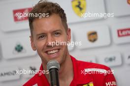 Sebastian Vettel (GER) Ferrari. 05.04.2018. Formula 1 World Championship, Rd 2, Bahrain Grand Prix, Sakhir, Bahrain, Preparation Day.