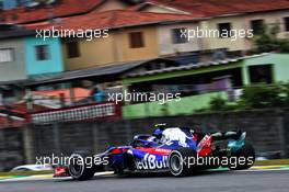 Pierre Gasly (FRA) Scuderia Toro Rosso STR13. 09.11.2018. Formula 1 World Championship, Rd 20, Brazilian Grand Prix, Sao Paulo, Brazil, Practice Day.