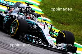 Lewis Hamilton (GBR) Mercedes AMG F1 W09. 09.11.2018. Formula 1 World Championship, Rd 20, Brazilian Grand Prix, Sao Paulo, Brazil, Practice Day.