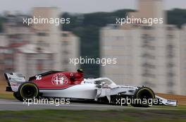 Charles Leclerc (FRA) Sauber F1 Team  09.11.2018. Formula 1 World Championship, Rd 20, Brazilian Grand Prix, Sao Paulo, Brazil, Practice Day.