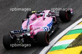 Esteban Ocon (FRA) Racing Point Force India F1 VJM11. 09.11.2018. Formula 1 World Championship, Rd 20, Brazilian Grand Prix, Sao Paulo, Brazil, Practice Day.